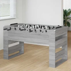 vidaXL Fodboldbord Grå Sonoma 146,5 x 74 x 85 cm Konstrueret træ