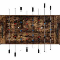 vidaXL Fodboldbord Røget eg 125 x 60,5 x 80 cm Konstrueret træ