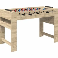 vidaXL Fodboldbord Sonoma eg 125 x 60,5 x 80 cm Konstrueret træ