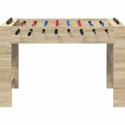 vidaXL Fodboldbord Sonoma eg 125 x 60,5 x 80 cm Konstrueret træ