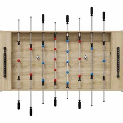 vidaXL Fodboldbord Sonoma eg 125 x 60,5 x 80 cm Konstrueret træ