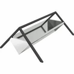 vidaXL Fodertrug til husdyr Sølv 111 x 76 x 38 cm Galvaniseret stål