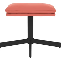 vidaXL fodskammel 60x60x36 cm fløjl lyserød