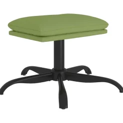 vidaXL fodskammel 60x60x36 cm fløjl lysegrøn