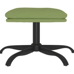 vidaXL fodskammel 60x60x36 cm fløjl lysegrøn