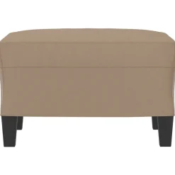 vidaXL fodskammel 60x50x41 cm kunstlæder cappuccino