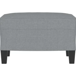 vidaXL fodskammel 60x50x41 cm stof grå
