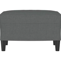 vidaXL fodskammel 60x50x41 cm stof Mørkegrå