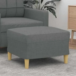 vidaXL fodskammel 60x50x41 cm stof Mørkegrå
