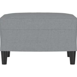 vidaXL fodskammel 60x50x41 cm stof grå