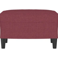 vidaXL fodskammel 60x50x41 cm stof vinrød
