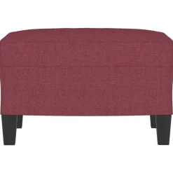 vidaXL fodskammel 60x50x41 cm stof vinrød