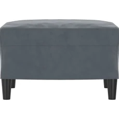 vidaXL fodskammel 60x50x41 cm velour mørkegrå