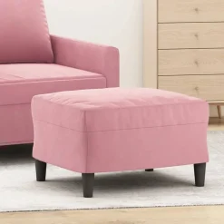 vidaXL fodskammel 60x50x41 cm velour pink