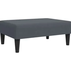 vidaXL fodskammel 77x55x31 cm velour mørkegrå