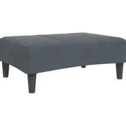 vidaXL fodskammel 77x55x31 cm velour mørkegrå