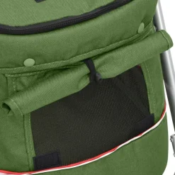 vidaXL foldbar hundeklapvogn 100x49x96 cm linned grøn