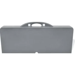 vidaXL Foldbart campingbordsæt med 4 taburetter i aluminium ekstra let