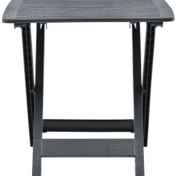 vidaXL foldbart havebord 79 x 72 x 70 cm plastik antracitgrå