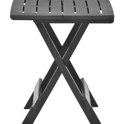 vidaXL foldbart havebord 45x43x50 cm plastik antracitgrå