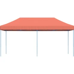 vidaXL foldbart pop up-festtelt 580x292x315 cm terracotta