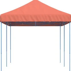 vidaXL foldbart pop up-festtelt 580x292x315 cm terracotta
