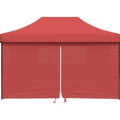 vidaXL foldbart pop up-festtelt med 4 sidevægge bordeaux