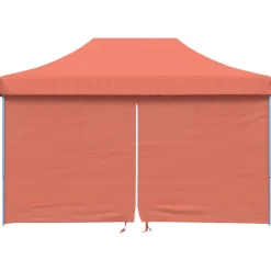 vidaXL foldbart pop-up festtelt med 4 sidevægge terracotta