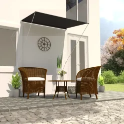 vidaXL foldemarkise 150x150 cm antracitgrå
