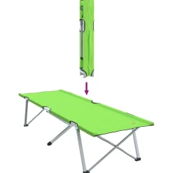 vidaXL Foldende Camping Seng Grøn 194 x 62,5 x 42,5 cm Oxford og Stål