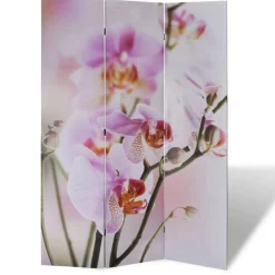vidaXL foldeskærm rumdeler 120 x 170 blomstermotiv