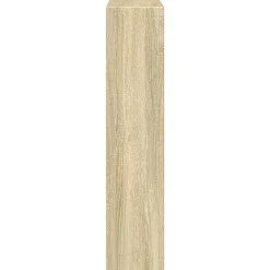 vidaXL forsats til pejs 81x18x82 cm konstrueret træ sonoma-eg