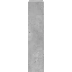 vidaXL forsats til pejs 81x18x82 cm konstrueret træ betongrå