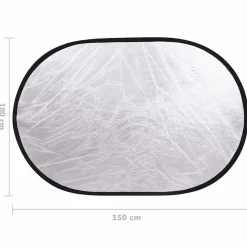vidaXL fotostudiesæt med lampesæt + baggrund og reflektor