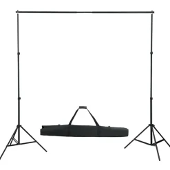 vidaXL fotostudiesæt med lampesæt og baggrund