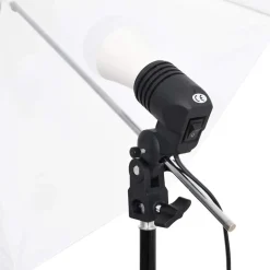 vidaXL fotostudiesæt med lampesæt og baggrund