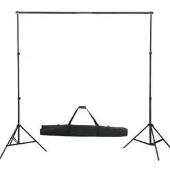vidaXL fotostudiesæt med lampesæt og baggrund