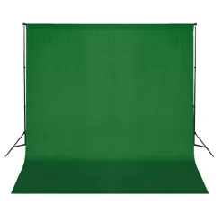 vidaXL fotostudiesæt med softbox-lamper + baggrund og reflektor