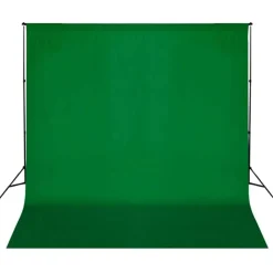 vidaXL fotostudieudstyr med baggrund, lamper og paraplyer