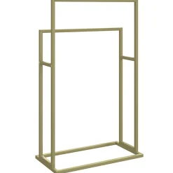 vidaXL fritstående håndklædeholder 48x24x78,5 cm jern guldfarvet