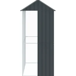 vidaXL Fuglebur Antracit 215 x 110 x 247 cm Galvaniseret stål