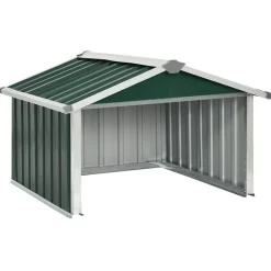 vidaXL garage til robotplæneklipper 92x97x63 cm galvaniseret stål grøn