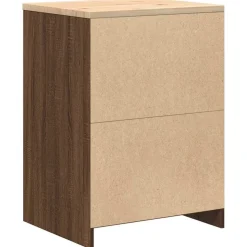 vidaXL Garageopbevaringsskab brun eg 60x51x85 cm massivt træ fyrretræ