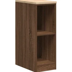 vidaXL Garageopbevaringsskab brun eg 30x51x85 cm massivt træ fyrretræ