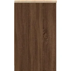 vidaXL Garageopbevaringsskab brun eg 30x51x85 cm massivt træ fyrretræ