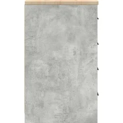 vidaXL Garageopbevaringsskab Beton Grå 30x51x85cm Massivt træ Fyrretræ