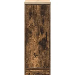 vidaXL Garageopbevaringsskab røget eg 30x51x85 cm massivt træ fyrretræ