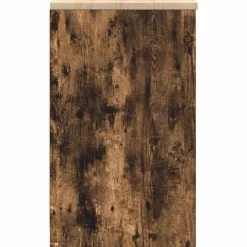 vidaXL Garageopbevaringsskab røget eg 30x51x85 cm massivt træ fyrretræ