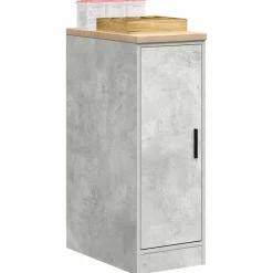 vidaXL Garageopbevaringsskab Beton Grå 30x51x85cm Massivt træ Fyrretræ