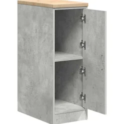vidaXL Garageopbevaringsskab Beton Grå 30x51x85cm Massivt træ Fyrretræ